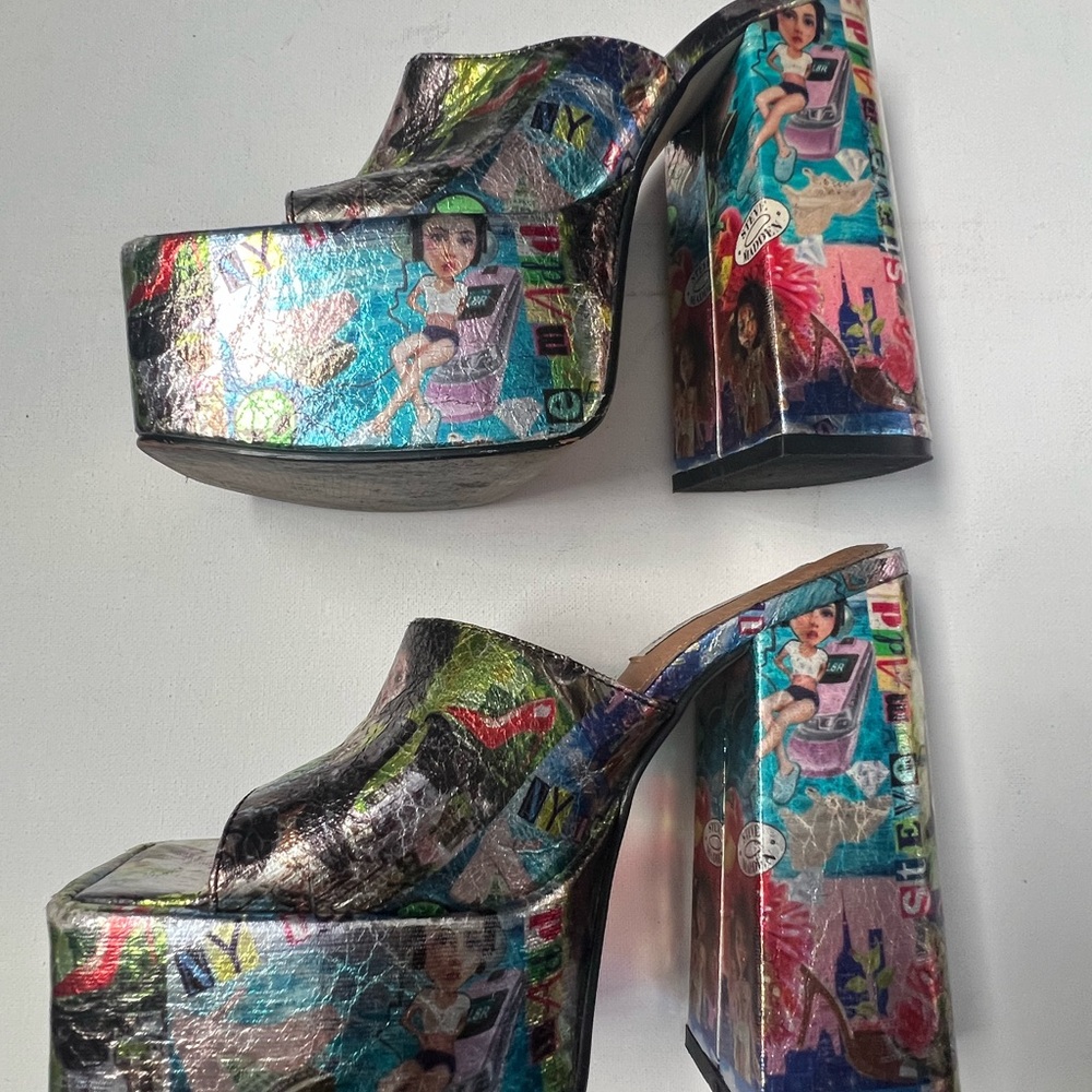 Steve Madden Clog platforms shoes size 6.5 - Picture 16 of 16